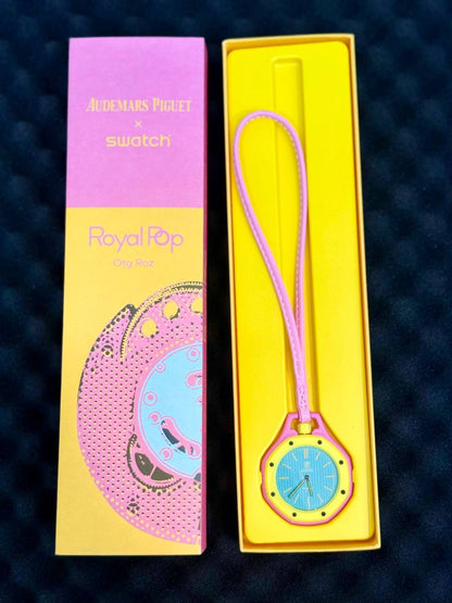 AP swatch Royal pop
*New arrival*🔥
*Available 

With box 🎁🎁🎁

50 dhs✅

Zain08
♥️♥️♥️