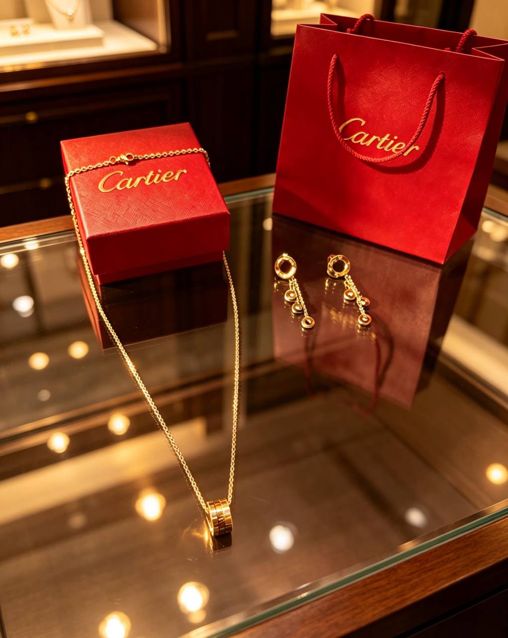 *Stainless steel 😍*
Necklace ❤️‍🔥
Earring 🦋
Non tarnish 💯
With same boxes 🗃️ 
And paper bag 🛍️
40 dhs🇦🇪🇦🇪

Zain216
♥️♥️♥️