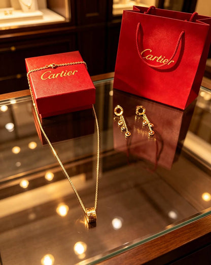*Stainless steel 😍*
Necklace ❤️‍🔥
Earring 🦋
Non tarnish 💯
With same boxes 🗃️ 
And paper bag 🛍️
40 dhs🇦🇪🇦🇪

Zain216
♥️♥️♥️