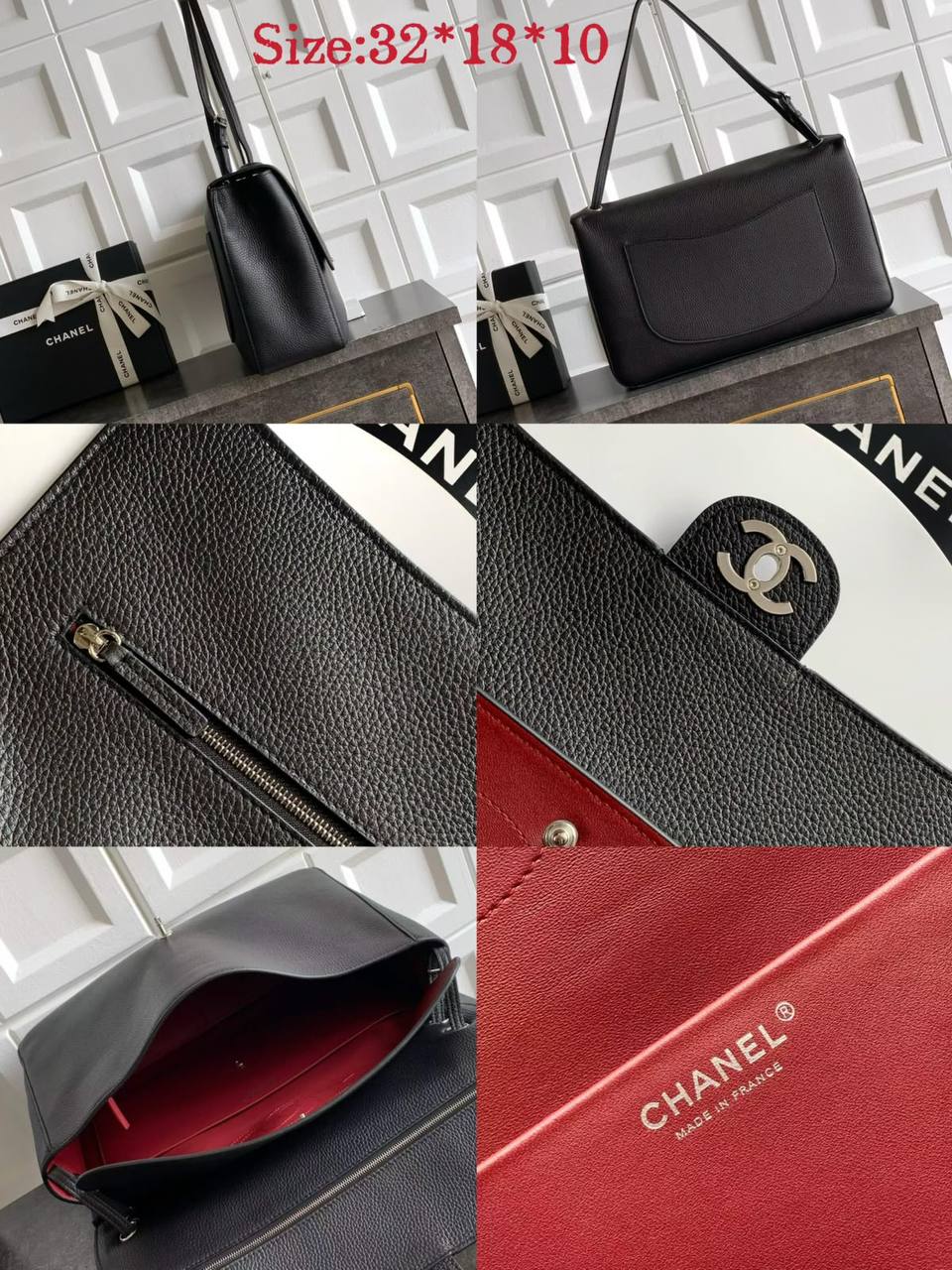 NEW CHANEL 
 Super leather. 
250 dhs🇦🇪🇦🇪
with box

Zain38
♥️♥️♥️