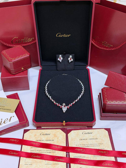 Cartier
 Collection 😍
Quality: Super Master 
Non -Tarnish color
* ⁠Necklace 
* ⁠Earring
For Price 👇 WTSP Text Zain 0568585901

Zain268
♥️♥️♥️