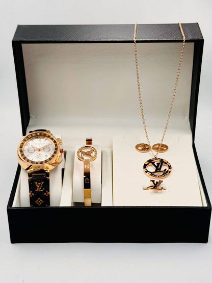 Ladies watch set 

with box 
🎁🎁🎁

90 dhs❣️

Zain08
♥️♥️♥️