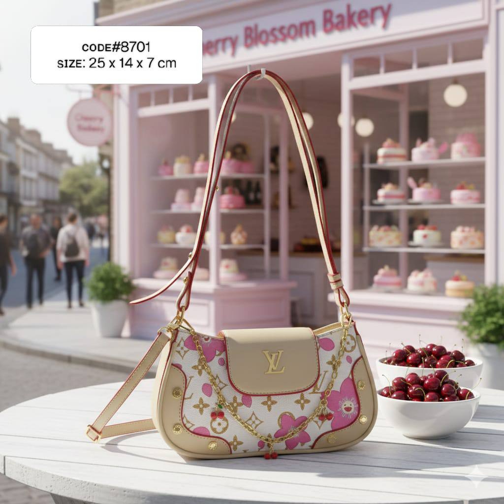 LV
Cherry🍒 & Murakami🌸
ᴍᴏɴᴏɢʀᴀᴍ sʜᴏᴜʟᴅᴇʀ ʙᴀɢ
ᴀᴅᴊᴜsᴛᴀʙʟᴇ ʙᴇʟᴛ sᴛʀᴀᴘ
ɢᴏʟᴅ ʜᴀʀᴅᴡᴀʀᴇ
sɪᴢᴇ : 25 cm
ᴡɪᴛʜ BOX
🎁🎁🎁

70 dhs🪙🌺

Zain31
♥️♥️♥️