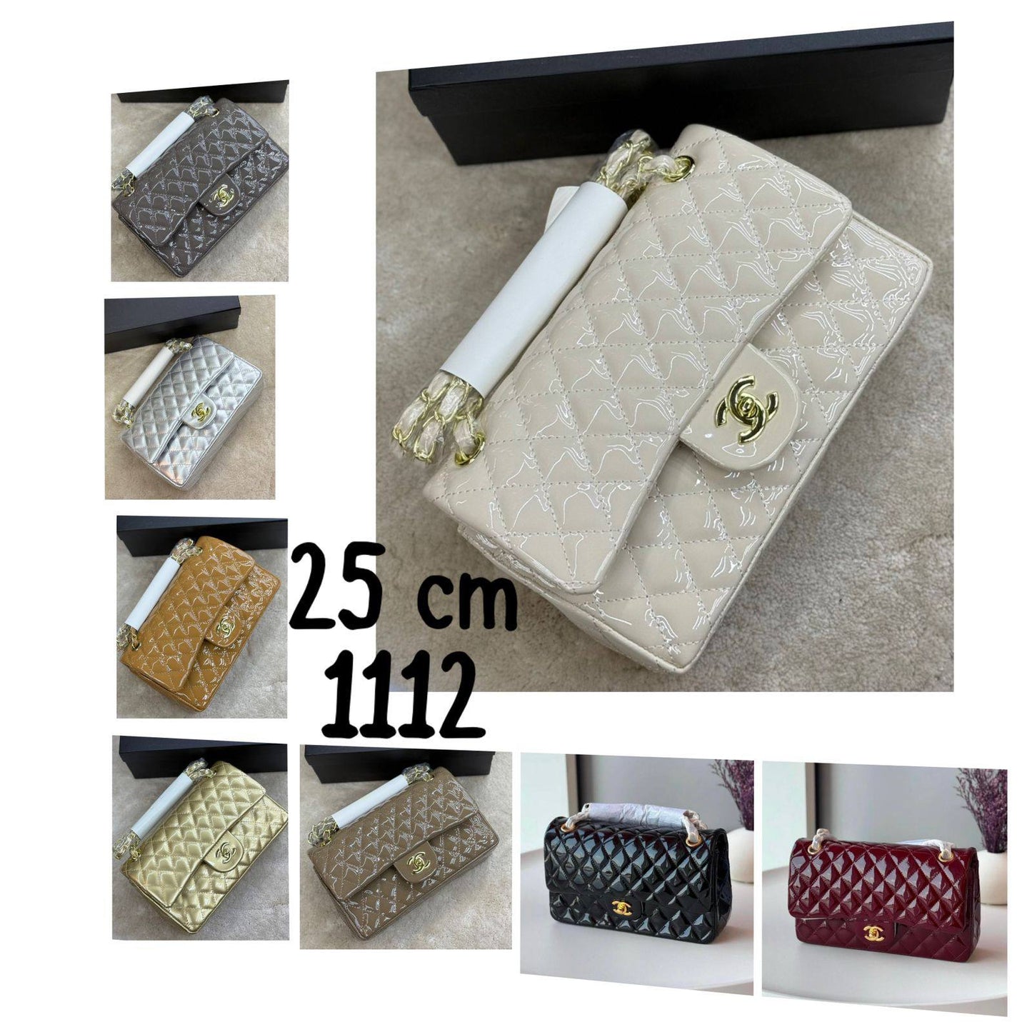 CHANEL CLASSIC GLOSSY 🆕
VERY GOOD QUALITY 💯
110 DHS💓

WITH BOX 📦 
🎁🎁🎁

Zain28
♥️♥️♥️