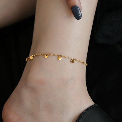New arrival stainless steel with 18k gold plated anklets 
20 dhs🗽

Zain243
♥️♥️♥️