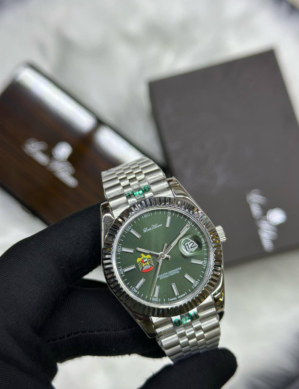 Louis Hilano 
watch for men 
good quality 
270 dhs✅

Zain59
♥️♥️♥️