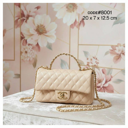 CHANEL ᴛᴏᴘ ʜᴀɴᴅʟᴇ 
ᴄᴀʟғsᴋɪɴ ʟᴇᴀᴛʜᴇʀ ᴍᴀᴛᴇʀɪᴀʟ
ᴡɪᴛʜ ᴄʜᴀɪɴ ʙᴇʟᴛ sᴛʀᴀᴘ
sɪᴢᴇ : 20 cm
ᴡɪᴛʜ BOX
🎁🎁🎁

70 dhs❣️

Zain31
♥️♥️♥️