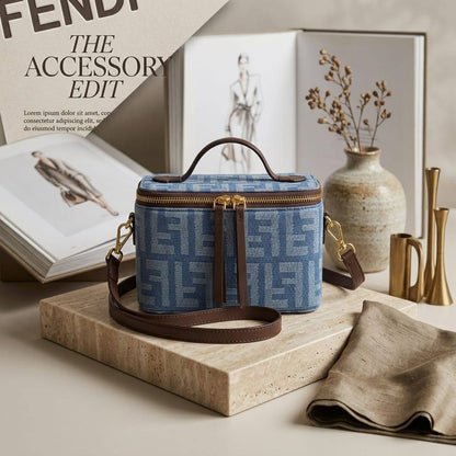 FENDI ᴠᴀɴɪᴛʏ ᴛʀᴜɴᴋ
ᴛᴏᴘ ʜᴀɴᴅʟᴇ ʙᴀɢ
FF ᴊᴀᴄǫᴜᴀʀᴅ ᴄᴀɴᴠᴀs
ᴡɪᴛʜ ʟᴏɴɢ ʙᴇʟᴛ sᴛʀᴀᴘ
ɢᴏʟᴅ ʜᴀʀᴅᴡᴀʀᴇ
sɪᴢᴇ: 18 cm

ᴡɪᴛʜ BOX
🎁🎁🎁

70 dhs✅

Zain31
♥️♥️♥️