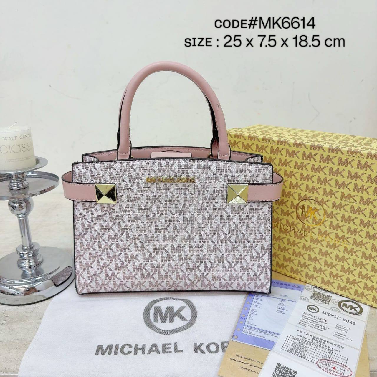 MK
ᴛᴏᴘ ʜᴀɴᴅʟᴇ ʙᴀɢ
ɢᴏʟᴅ ʜᴀᴅᴡᴀʀᴇ
ᴡɪᴛʜ ʟᴏɴɢ ʙᴇʟᴛ sᴛʀᴀᴘ
sɪᴢᴇ : 25 cm
ᴡɪᴛʜ BOX
🎁🎁🎁

75 dhs🪙🌨️

Zain31
♥️♥️♥️