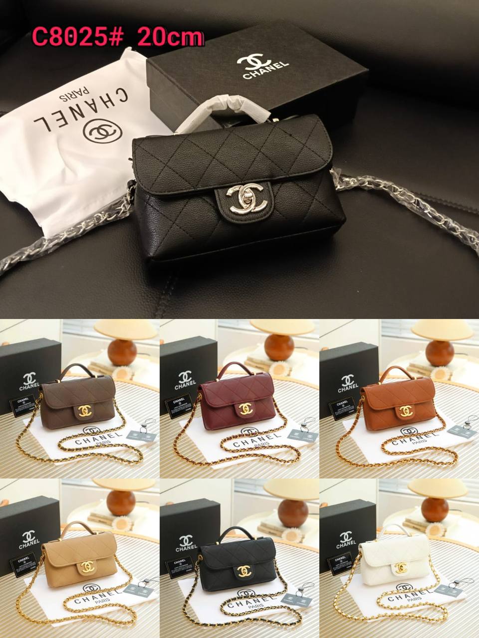 Chanel
100 dhs🇦🇪🇦🇪
with box
size 20cm

Zain26
♥️♥️♥️