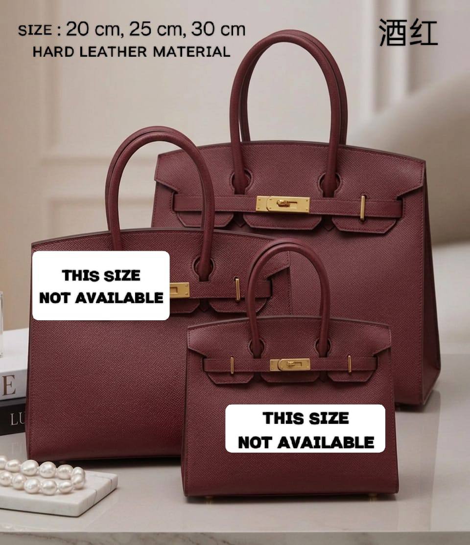 HERMES ʙɪʀᴋɪɴ
ʜᴀʀᴅ ʟᴇᴀᴛʜᴇʀ ᴍᴀᴛᴇʀɪᴀʟ
ɢᴏʟᴅ ʜᴀʀᴅᴡᴀʀᴇ
ᴡɪᴛʜ ʟᴏɴɢ ʙᴇʟᴛ sᴛʀᴀᴘ

sɪᴢᴇ 20 ᴄm Pʀɪᴄᴇ : *100 ᴅʜs* 

sɪᴢᴇ 25 cm Pʀɪᴄᴇ : *110 ᴅʜs* 

sɪᴢᴇ 30 cm Price : *120 ᴅʜs*

Zain31
♥️♥️♥️