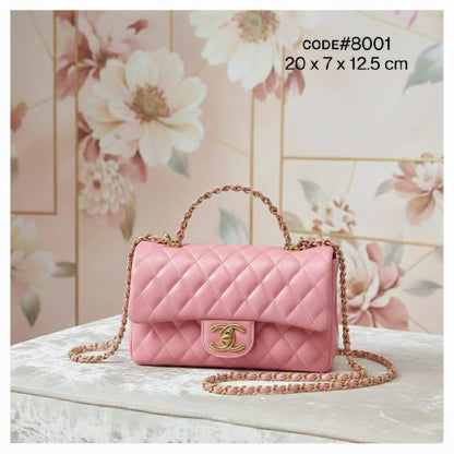 CHANEL ᴛᴏᴘ ʜᴀɴᴅʟᴇ 
ᴄᴀʟғsᴋɪɴ ʟᴇᴀᴛʜᴇʀ ᴍᴀᴛᴇʀɪᴀʟ
ᴡɪᴛʜ ᴄʜᴀɪɴ ʙᴇʟᴛ sᴛʀᴀᴘ
sɪᴢᴇ : 20 cm
ᴡɪᴛʜ BOX
🎁🎁🎁

70 dhs❣️

Zain31
♥️♥️♥️