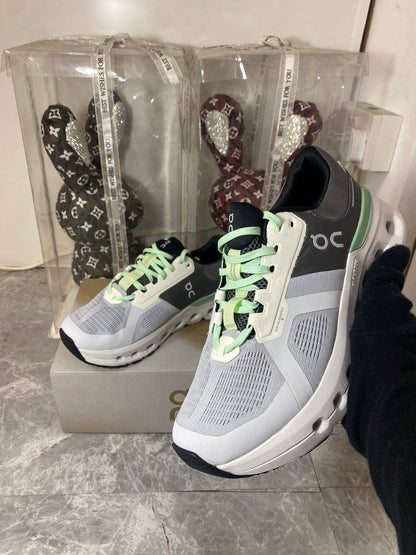 ON Cloudrunner 2 ‘grey and sage’
NEW ARRIVALS😍
36-45 AVAILABLE 
220 dhs🌺

Zain242
♥️♥️♥️
