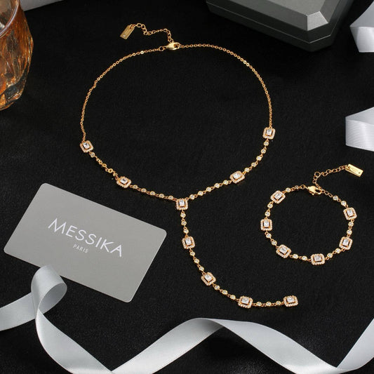 Messika Set_ 💫✨

*NECKLACE*📿
*Earrings*     💎
140 dhs🌺
_WITH_
*Normal BOX And Paper BAG 🎁🛍️
*MASTER QUALITY*

Zain89
♥️♥️♥️