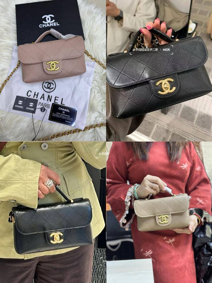 🌟 Chanel 25K
1️⃣ First quality +🎁
Size : 20 * 15 cm

90 dhs🪙🌨️

with box 
🎁🎁🎁

Zain115
♥️♥️♥️