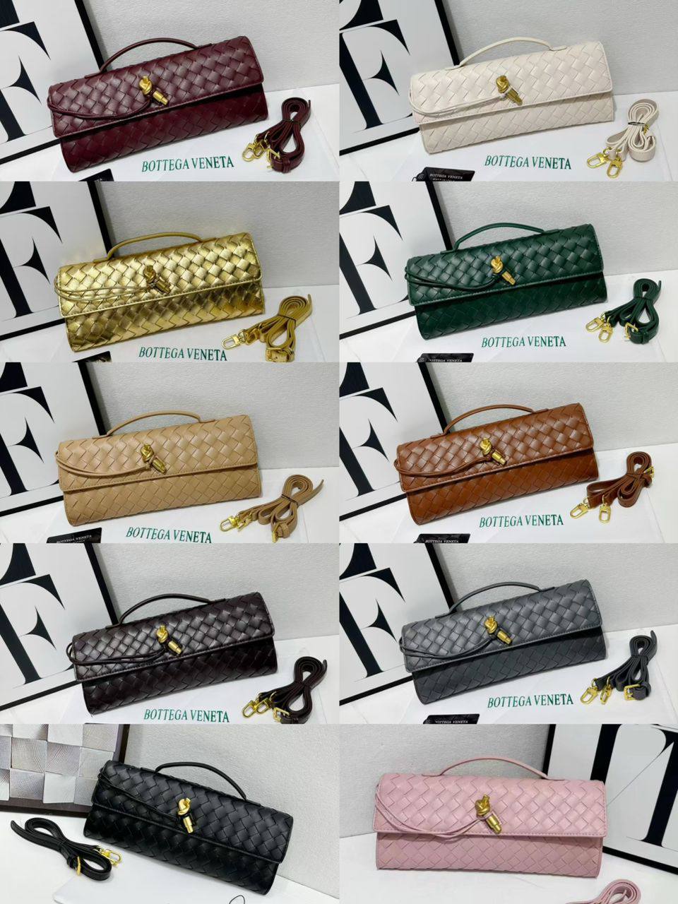 Bottega
105 dhs❣️

with box
🎁🎁🎁

size 30×4×13cm

Zain42
♥️♥️♥️
