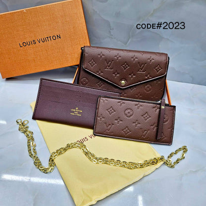 LV
ғᴇʟɪᴄɪᴇ́ ᴘᴏᴜᴄʜᴇᴛ 3ɴ1
ᴍᴀᴛᴛᴇ ʟᴇᴀᴛʜᴇʀ ᴍᴀᴛᴇʀɪᴀʟ
ɢᴏʟᴅ ᴄʜᴀɪɴ ʜᴀʀᴅᴡᴀʀᴇ
sɪᴢᴇ : 22 cm
ᴡɪᴛʜ BOX
🎁🎁🎁

65 dhs🪙💕

Zain31
♥️♥️♥️
