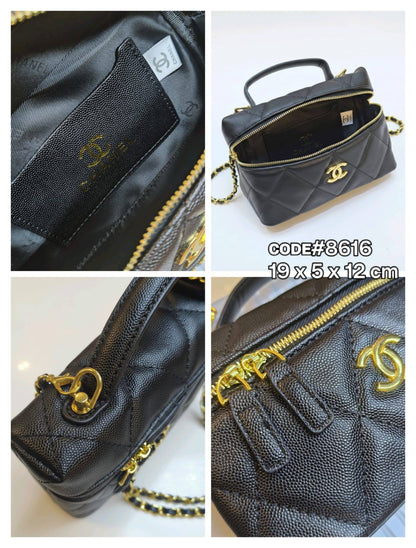 CHANEL ᴠᴀɴɪᴛʏ ᴄʟᴜᴛᴄʜ ᴛᴏᴘ ʜᴀɴᴅʟᴇ ʙᴀɢ ᴡɪᴛʜ ɢᴏʟᴅ ʟᴏɴɢ ᴄʜᴀɪɴ sᴛʀᴀᴘ sɪᴢᴇ : 19 cm WITH BOX
80 dhs🇦🇪🇦🇪


Good material quality 

Zain31
♥️♥️♥️