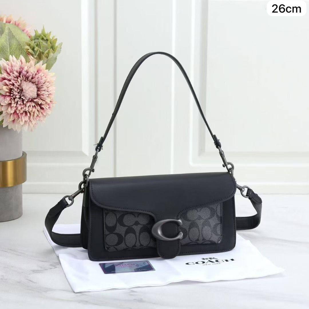 🌷 Coach Tabby
1️⃣ First quality ＋🎁
Size : 26 * 14 * 8.2 cm
90 dhs✅
with box🎁

Zain115
♥️♥️♥️