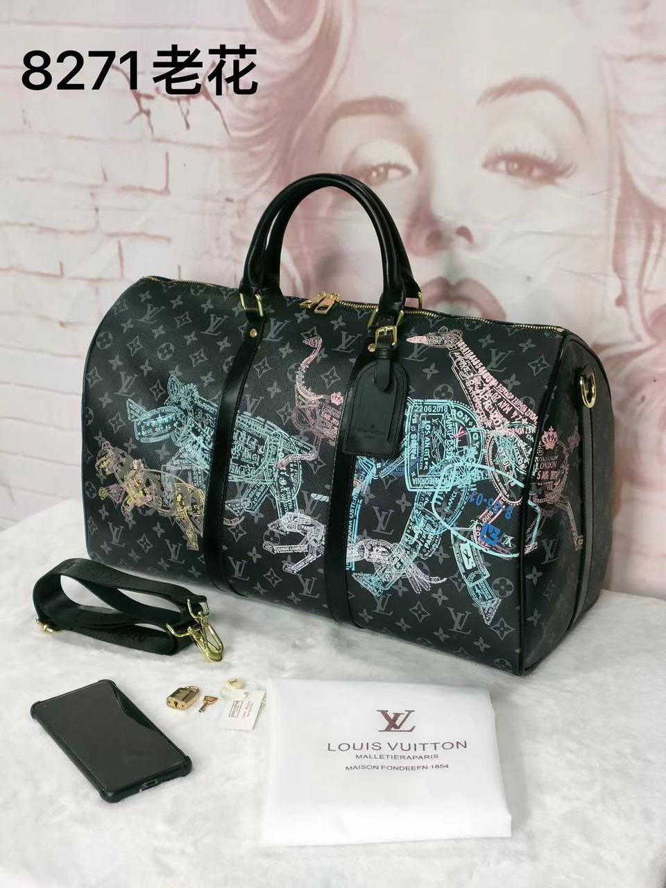 LV 
Travel Bags
140 dhs✅ Glossy
130 dhs✅ Normal

Zain137
♥️♥️♥️