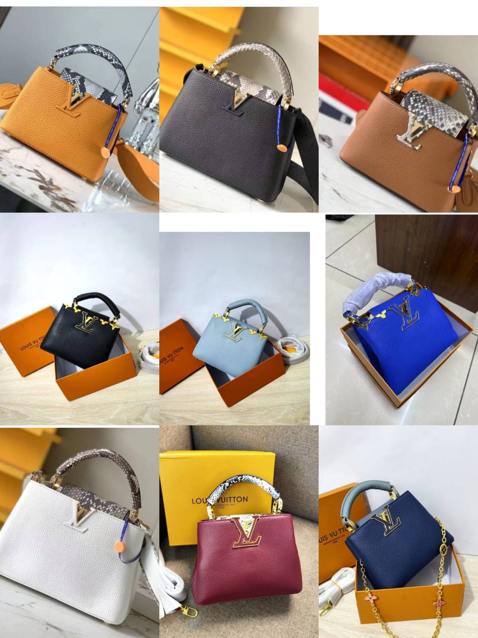 LV
100 dhs💛 
with box 
high quality22cm

Zain26
♥️♥️♥️