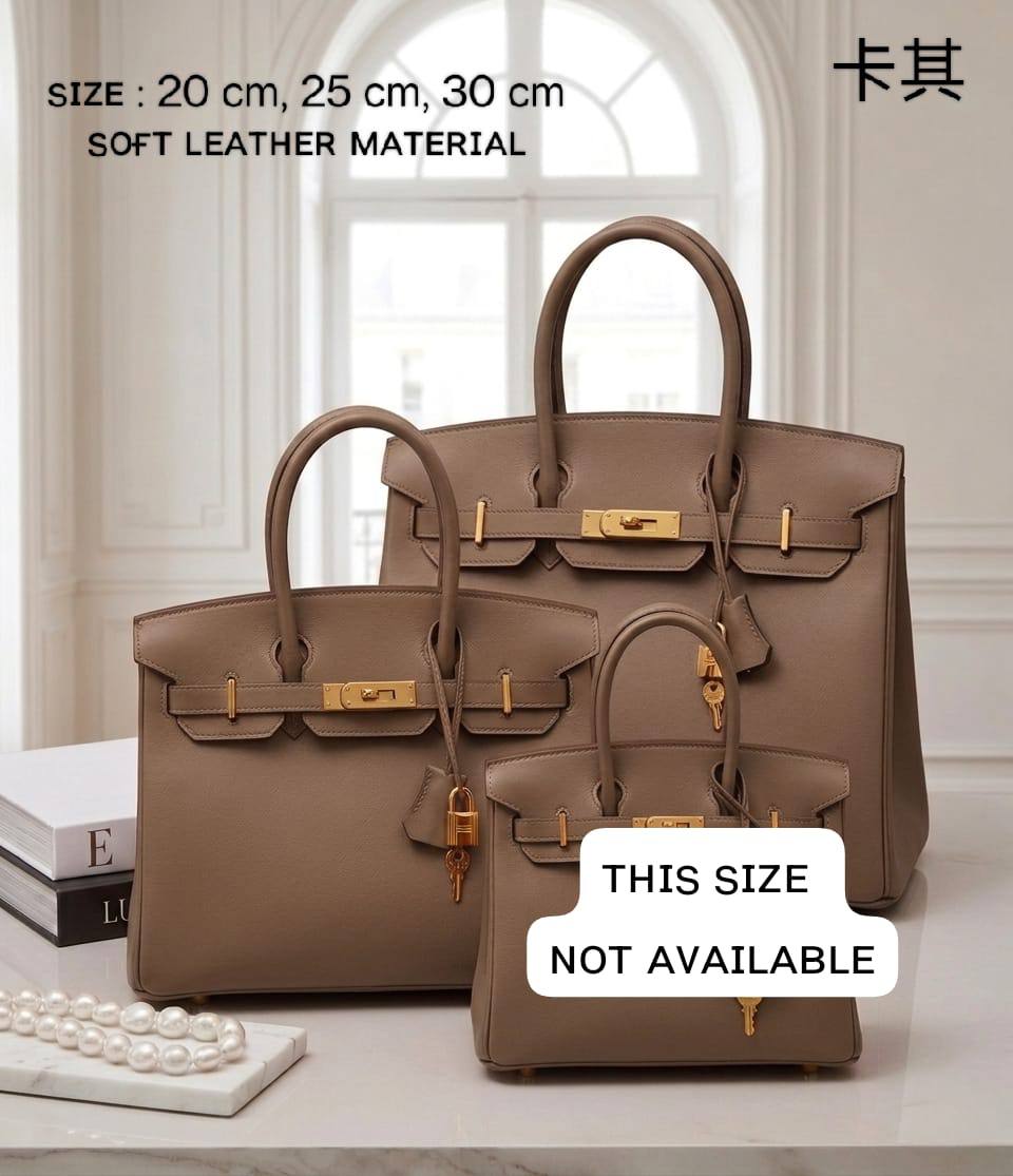 HERMES ʙɪʀᴋɪɴ
sᴏғᴛ ʟᴇᴀᴛʜᴇʀ ᴍᴀᴛᴇʀɪᴀʟ
ɢᴏʟᴅ ʜᴀʀᴅᴡᴀʀᴇ
ᴡɪᴛʜ ʟᴏɴɢ ʙᴇʟᴛ sᴛʀᴀᴘ

sɪᴢᴇ 20 ᴄm Pʀɪᴄᴇ : *100 ᴅʜs* 

sɪᴢᴇ 25 cm Pʀɪᴄᴇ : *110 ᴅʜs* 

sɪᴢᴇ 30 cm Price : *120 ᴅʜs*

Zain31
♥️♥️♥️