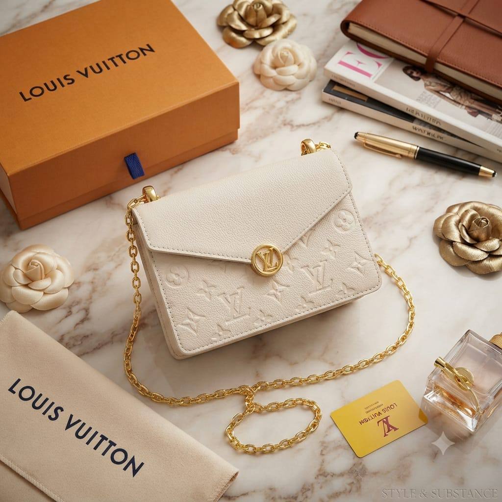 LV
Wallet On Chain Rosy
Monogram & Empreinte Leather
In Gold Hardware
Size : 17 cm
With BOX

90 dhs✅

Zain239
♥️♥️♥️