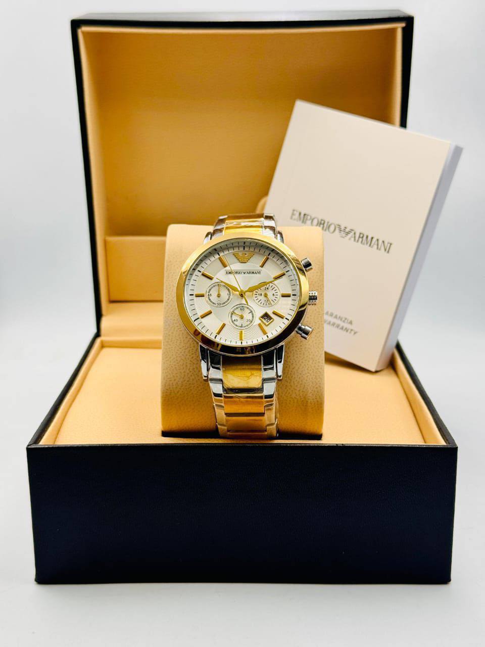 Armani Men*
*chronograph working*
*offer price 
60 dhs💓

Zain08
♥️♥️♥️
