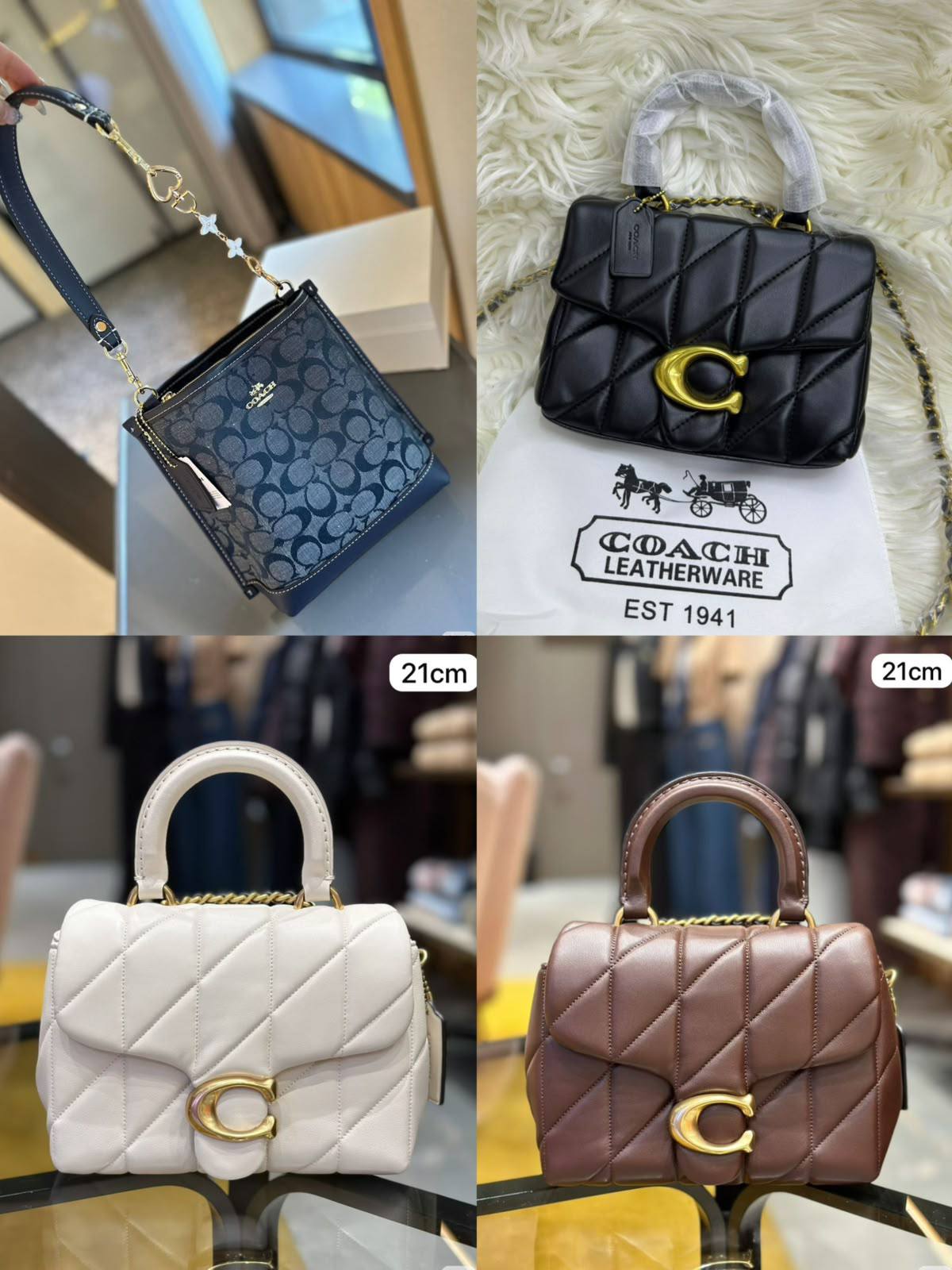 💗 Coach Tabby

1️⃣ First quality +🎁

Size : 21 * 16 cm
85 dhs🇦🇪🇦🇪

with box 🎁

Zain115
♥️♥️♥️
