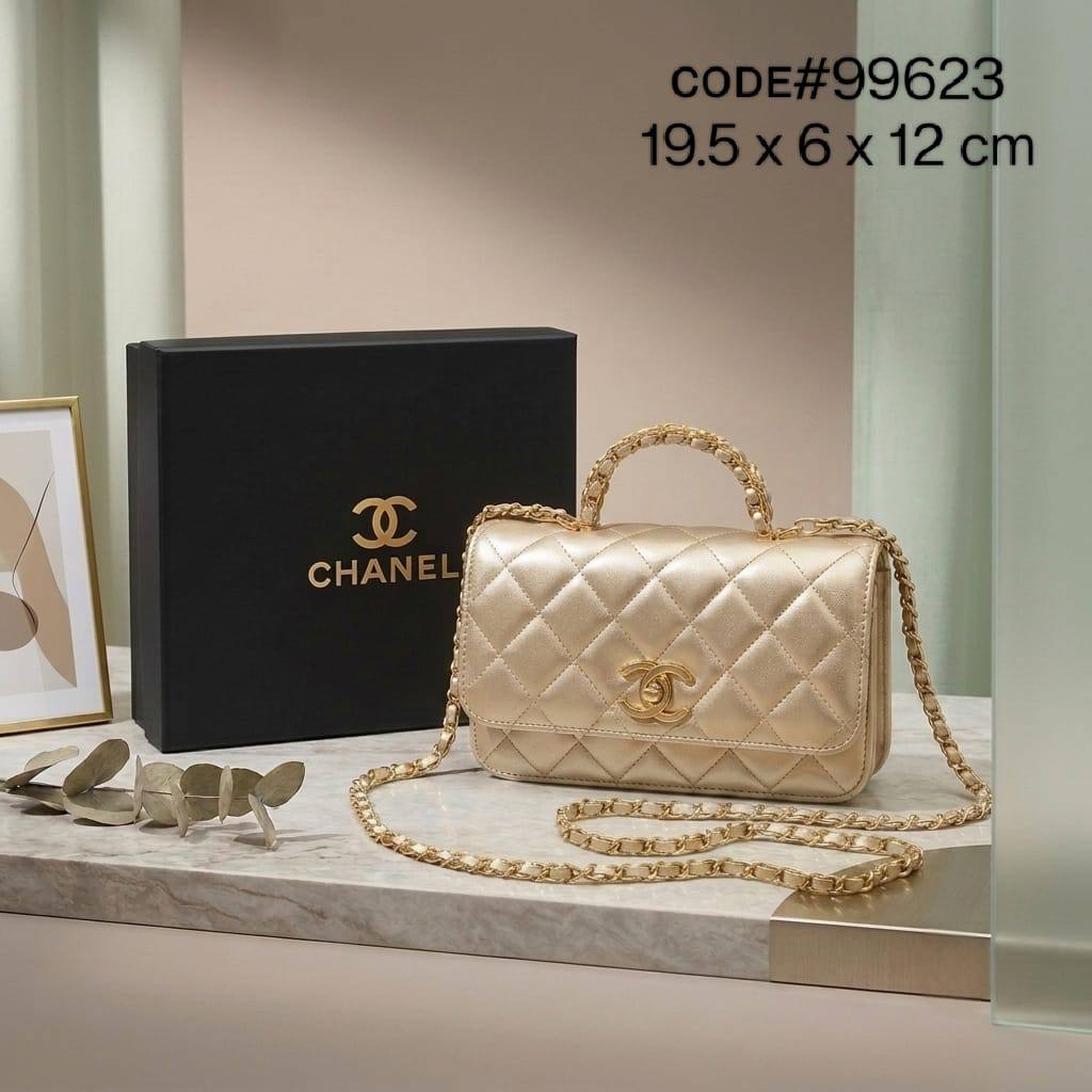 Chanel ᴛᴏᴘ ɢᴏʟᴅ ʜᴀɴᴅʟᴇ
sᴍᴀʟʟ ғʟᴀᴘ ʙᴀɢ
sᴏғᴛ ᴄᴀʟғsᴋɪɴ ʟᴇᴀᴛʜᴇʀ
ɢᴏʟᴅ ʜᴀʀᴅᴡᴀʀᴇ
sɪᴢᴇ: 19.5 cm
ᴡɪᴛʜ BOX

80 dhs💓

Zain31
♥️♥️♥️