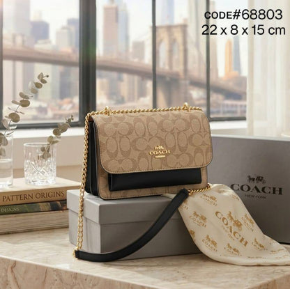 Coach ᴋʟᴀʀᴇ
sʜᴏᴜʟᴅᴇʀ & ᴄʀᴏssʙᴀɢ
sɪɢɴᴀᴛᴜʀᴇ ᴄᴀɴᴠᴀs ᴅᴇsɪɢɴ
ɢᴏʟᴅ ʜᴀʀᴅᴡᴀʀᴇ
sɪᴢᴇ : 22 cm
ᴡɪᴛʜ BOX

75 dhs🇦🇪🇦🇪

Zain31
♥️♥️♥️