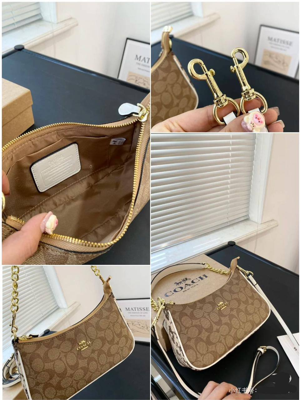 🌈 Coach Teri
1️⃣ First quality +🎁
Size : 24 * 15 * 7 cm
80 dhs🪙🌨️
with box 🎁

Zain115
♥️♥️♥️