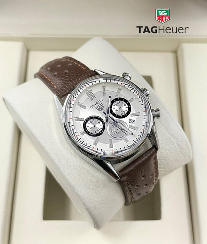 Tag heaur Men
*Chronograph working*
120 dhs❣️
*Battery*

Zain29
♥️♥️♥️