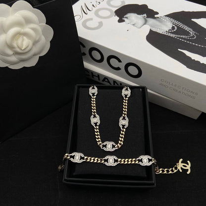 Chanel Set* 💕
Necklace 
Earrings 
Bracelet 
Master Quality 💎

*130* AED normal box 📦

Zain48
♥️♥️♥️