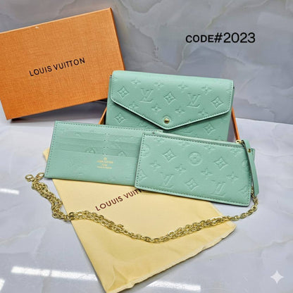 LV
ғᴇʟɪᴄɪᴇ́ ᴘᴏᴜᴄʜᴇᴛ 3ɴ1
ᴍᴀᴛᴛᴇ ʟᴇᴀᴛʜᴇʀ ᴍᴀᴛᴇʀɪᴀʟ
ɢᴏʟᴅ ᴄʜᴀɪɴ ʜᴀʀᴅᴡᴀʀᴇ
sɪᴢᴇ : 22 cm
ᴡɪᴛʜ BOX
🎁🎁🎁

65 dhs🪙💕

Zain31
♥️♥️♥️