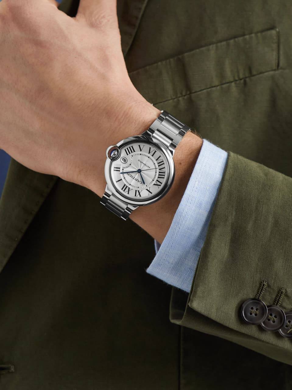 Cartier 
watch for men 
good quality automatic 
260 dhs✅

Zain59
♥️♥️♥️