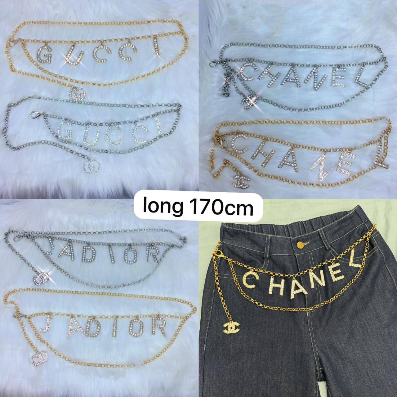 Brand Fashion belt
Good quality
Long:  170 cm
30 dhs🪙💕

Zain115
♥️♥️♥️