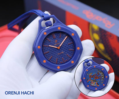 AUDEMARS PIGUET SWATCH
     ROYAL POP
*GOOD QUALITY BACK SIDE MACHINE*
*QUARTZ MOVEMENT*
*WITH BOX AVAILABLE*
110 dhs💓

Zain304
♥️♥️♥️