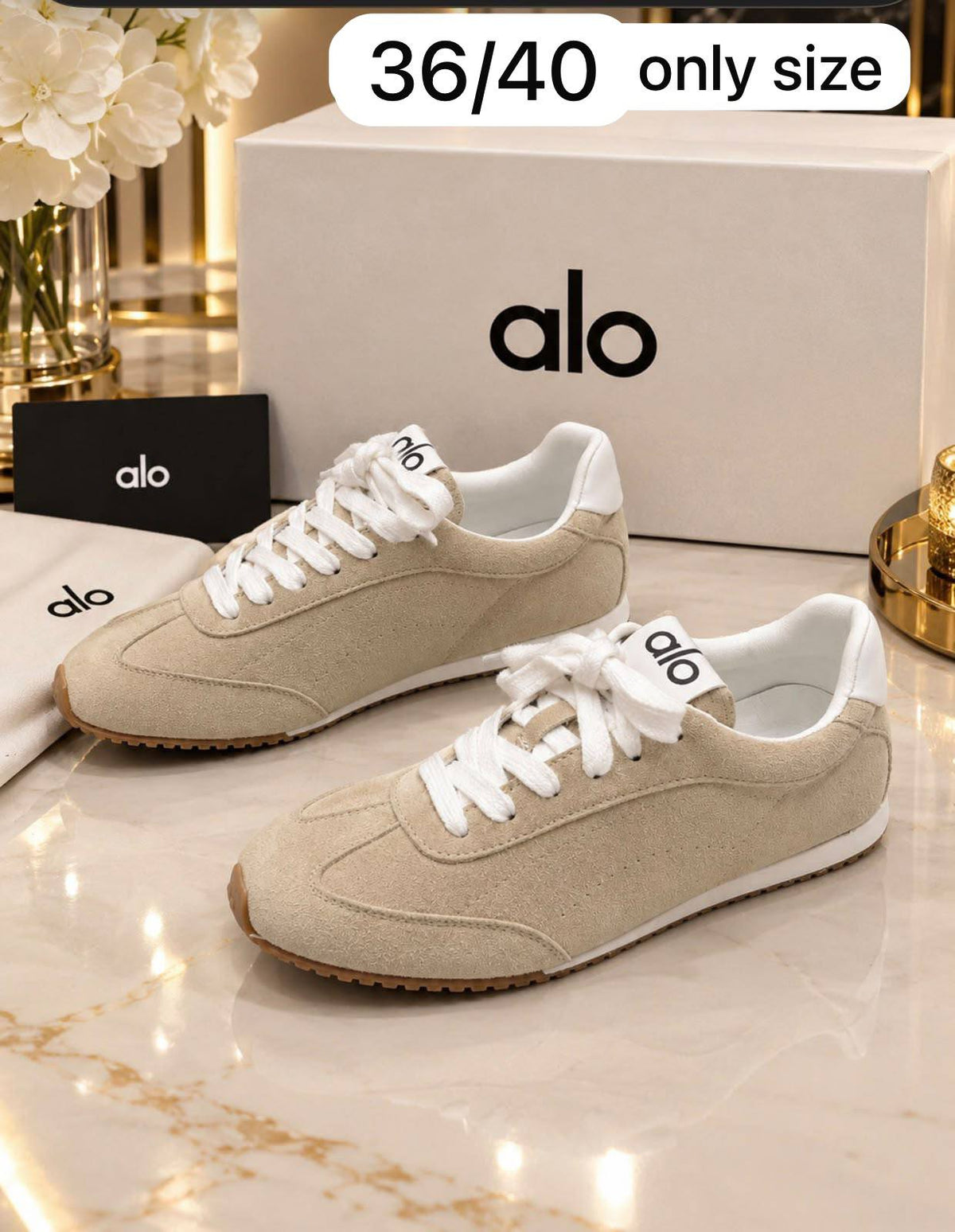 𝐀𝐋𝐎 𝐒𝐇𝐎𝐄𝐒 👟 
( 𝐟𝐨𝐫 𝐰𝐨𝐦𝐚𝐧 𝐨𝐧𝐥𝐲 )

💯high quality
Size mention in the picture 

130 dhs🇦🇪🇦🇪

Zain21
♥️♥️♥️