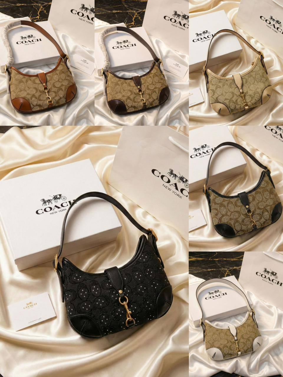 Coach
115 dhs❣️
SIZE：24cm
Good quality 

with box 
🎁🎁🎁

Zain35
♥️♥️♥️