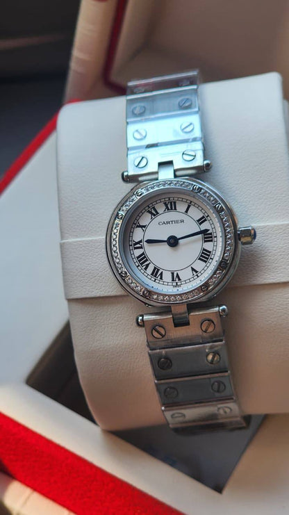 Cartier watch for ladies 
good quality 
320 dhs💓

Zain59
♥️♥️♥️