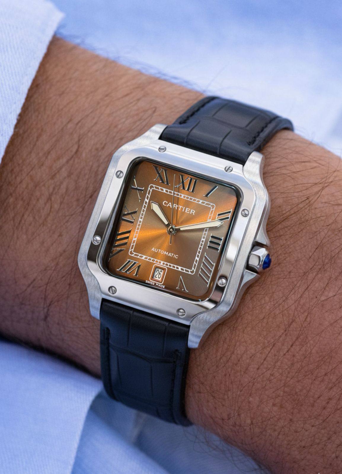 Cartier watch for men 
good quality automatic 

240 dhs❣️

Zain59
♥️♥️♥️