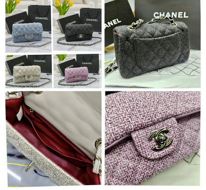 CHANEL ᴄʟᴀssɪᴄ
ᴛᴡᴇᴇᴅs ᴍᴀᴛᴇʀɪᴀʟ
sʟɪɴɢ ʙᴀɢ 
sɪᴢᴇ : 20 cm
ᴡɪᴛʜᴏᴜᴛ BOX

90 dhs❤️

Zain31
♥️♥️♥️
