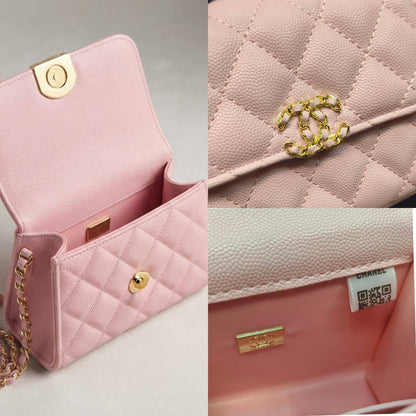 Chanel ᴍɪɴɪ ᴛᴏᴘ ʜᴀɴᴅʟᴇ
ғʟᴀᴘ ᴄʀᴏssʙᴏᴅʏ ʙᴀɢ
ɢᴏʟᴅ ᴄʜᴀɪɴ ʜᴀʀᴅᴡᴀʀᴇ
sɪᴢᴇ: 15 cm
ᴡɪᴛʜ  BOX

95 dhs💛

Zain31
♥️♥️♥️