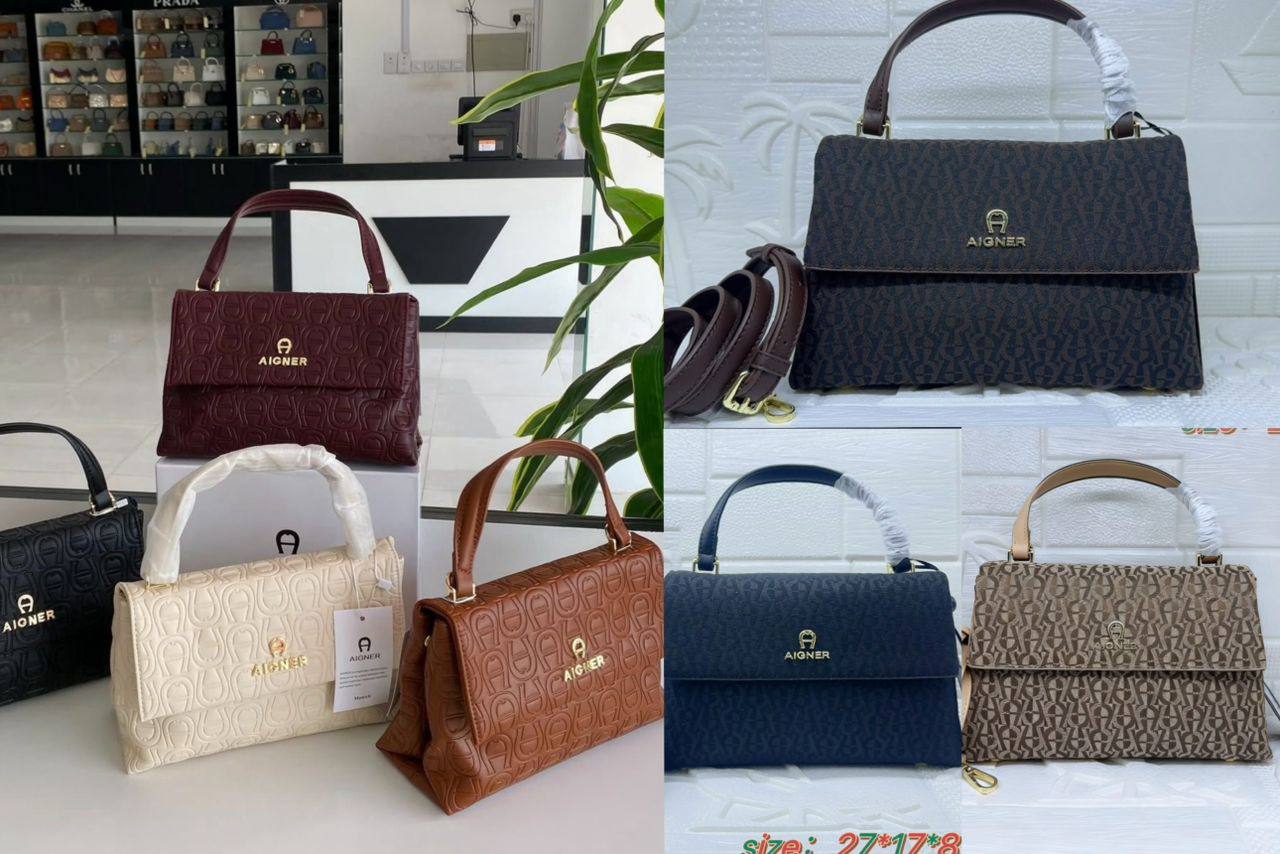 Aigner
95 dhs🪙💚
size：26cm

With box
🎁🎁🎁

Zain35
♥️♥️♥️