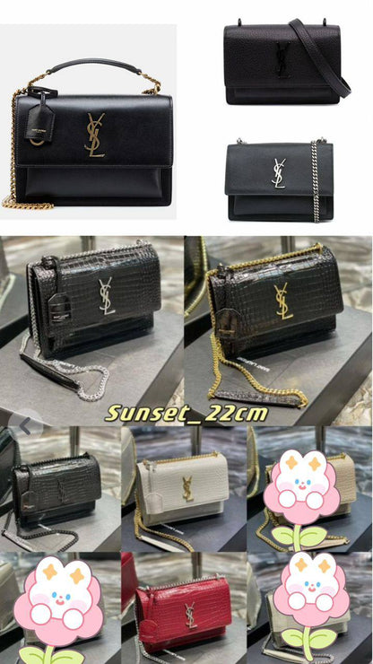 YSL
110 dhs❣️
SIZE：24cm
Good quality 

with box
🎁🎁🎁

Zain35
♥️♥️♥️