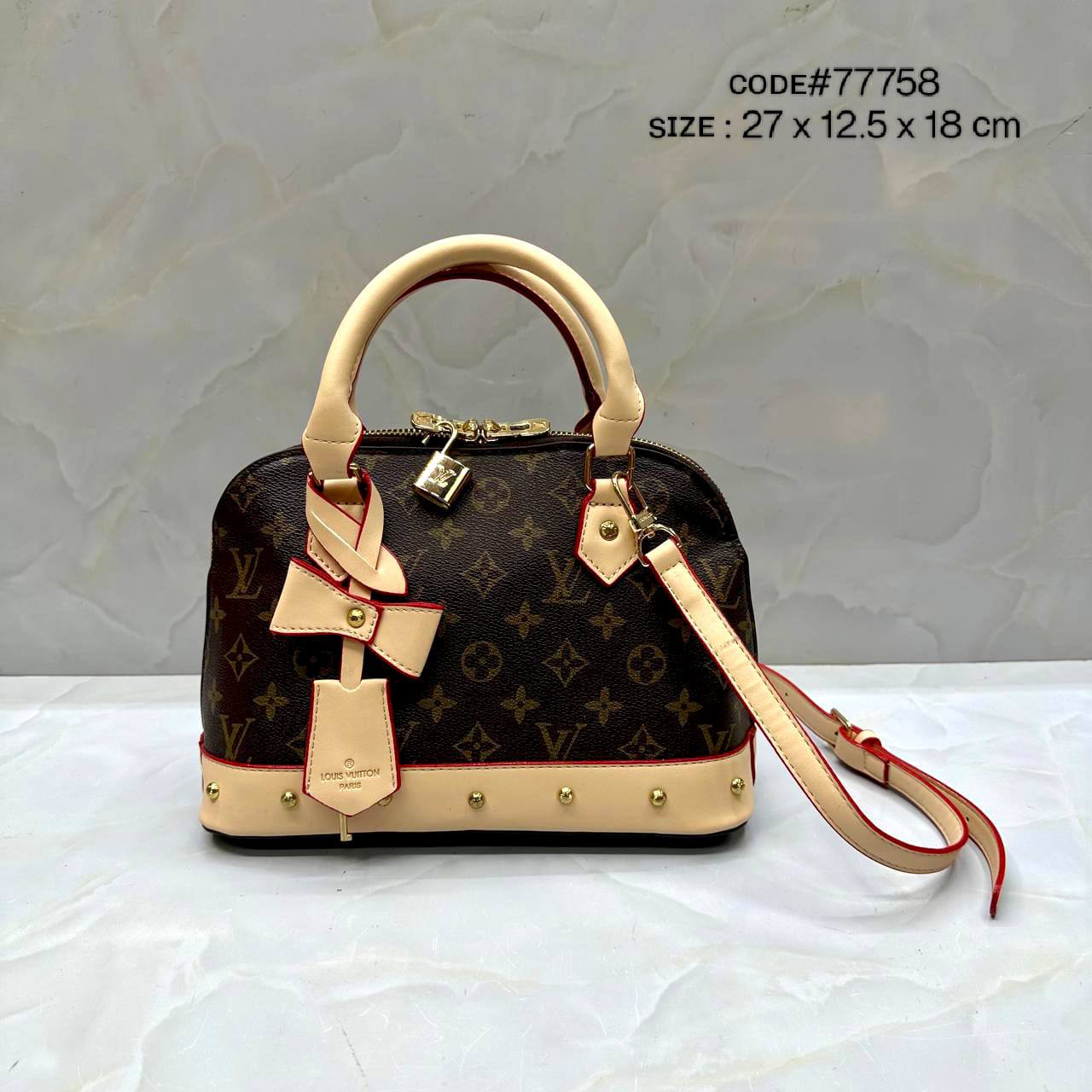 LV
ᴀʟᴍᴀ ᴍᴏɴᴏɢʀᴀᴍ
ᴡɪᴛʜ ᴍᴜʀᴀᴋᴀᴍɪ ᴄʜᴀɪɴ
ɪᴛ ʜᴀs ʟᴏɴɢ ʙᴇʟᴛ sᴛʀᴀᴘ
sɪᴢᴇ : 26 cm

70 dhs🪙💕

Zain31
♥️♥️♥️