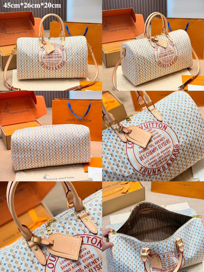 LOUIS VUITTON 

TRAVLLING  BAG


NEW DESIGN 

MASTER QUALITY 

250 DHS……(with leather)

Zain295
♥️♥️♥️