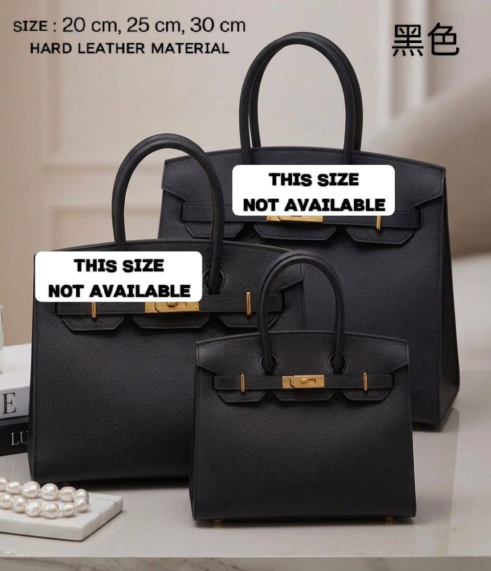 HERMES ʙɪʀᴋɪɴ
ʜᴀʀᴅ ʟᴇᴀᴛʜᴇʀ ᴍᴀᴛᴇʀɪᴀʟ
ɢᴏʟᴅ ʜᴀʀᴅᴡᴀʀᴇ
ᴡɪᴛʜ ʟᴏɴɢ ʙᴇʟᴛ sᴛʀᴀᴘ

sɪᴢᴇ 20 ᴄm Pʀɪᴄᴇ : *100 ᴅʜs* 

sɪᴢᴇ 25 cm Pʀɪᴄᴇ : *110 ᴅʜs* 

sɪᴢᴇ 30 cm Price : *120 ᴅʜs*

Zain31
♥️♥️♥️
