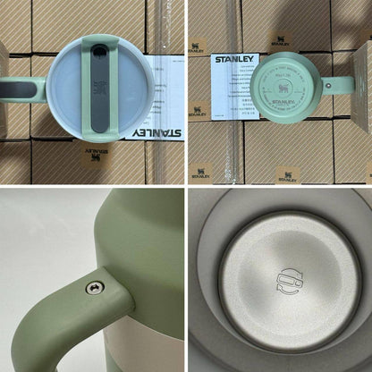 Stanley Coffee vacuum Cup 
Normal Quality 
Size ： 27 * 10 cm
60 dhs🪙💚
with box 🎁

Zain115
♥️♥️♥️